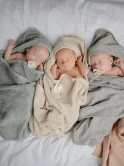 Accappatoio per bambini in cotone organico Fluffy