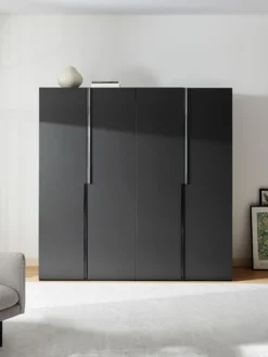 Armadio componibile ad ante battenti Leon, larg. 200 cm, in diverse varianti