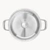 Batteria di pentole da cucina con tre strati KitchenAid, set da 7