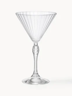 Bicchiere da Martini con struttura scanalata America's Cocktail 4 pz