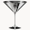 Bicchiere da martini placcato in argento fatto a mano Martelé