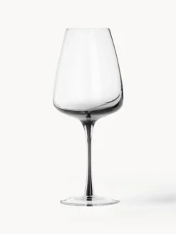 Bicchiere da vino in vetro soffiato con sfumatura Smoke 4 pz