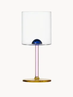 Bicchiere in vetro borosilicato vino fatto a mano Dot