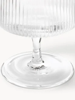 Bicchieri da vino in vetro soffiato con scanalatura in rilievo Ripple 2 pz
