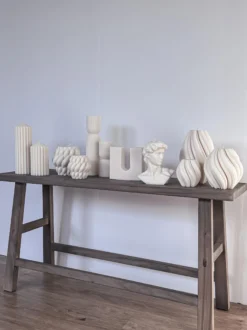 Candela di design fatta a mano Florence, alt. 19 cm