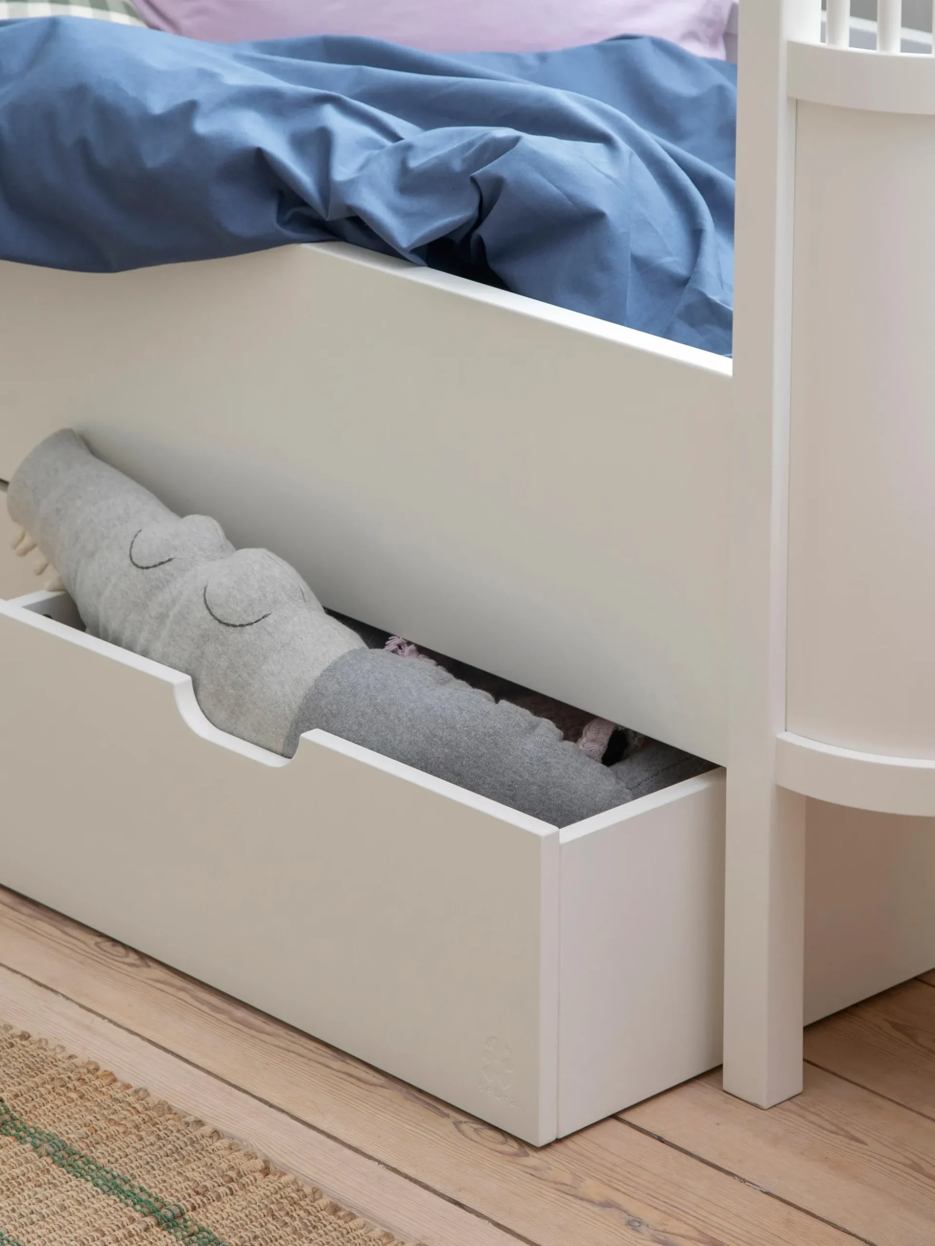 Cassetto per lettino in legno con ruote Baby & Junior