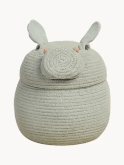Cesto con coperchio fatto a mano Henry the Hippo
