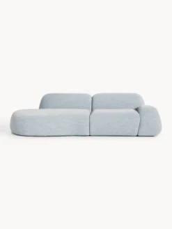 Chaise componibile 3 posti in bouclé Wolke