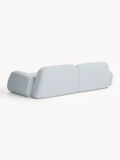 Chaise componibile 3 posti in bouclé Wolke