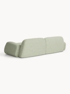 Chaise componibile 3 posti in bouclé Wolke