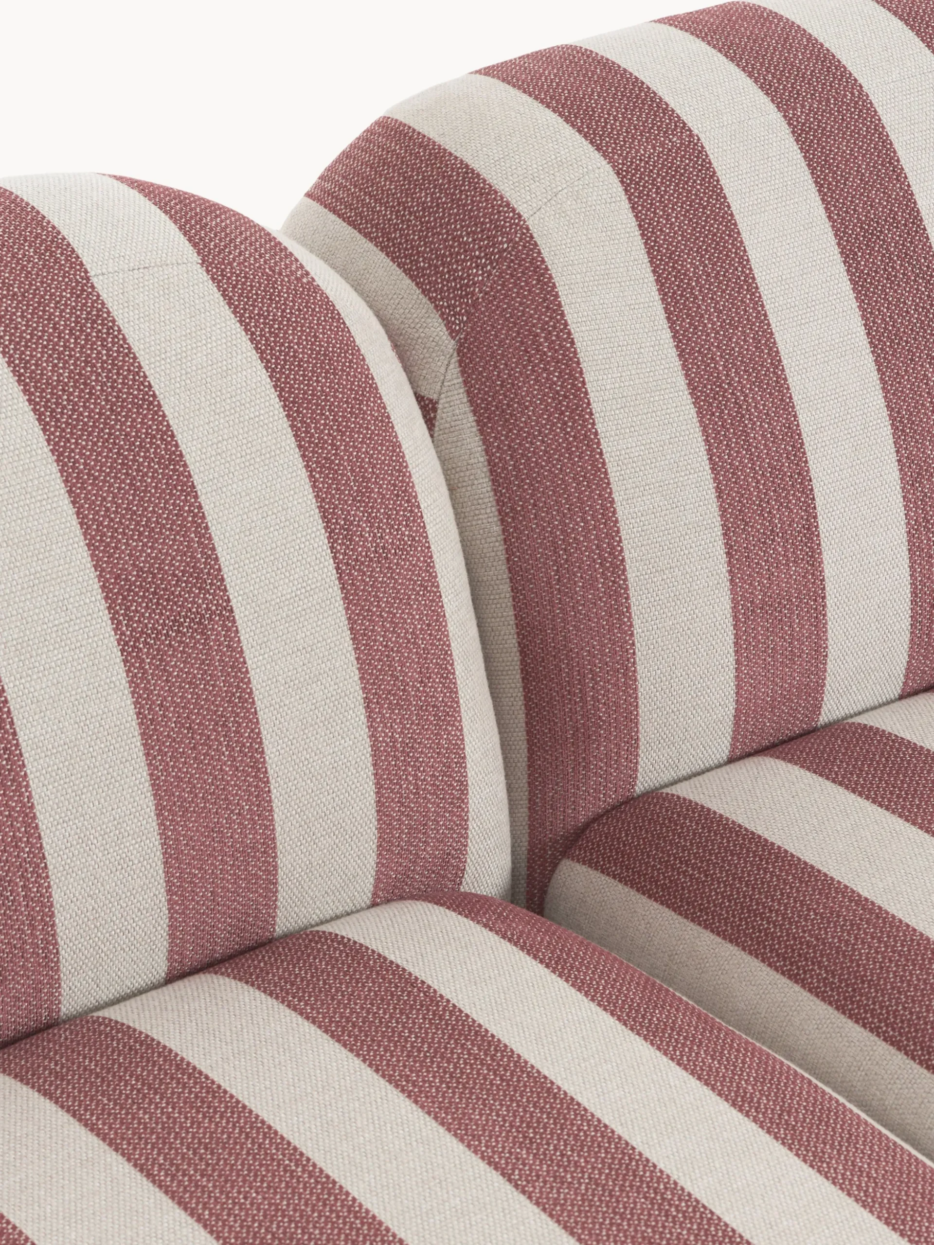 Chaise longue componibile 3 posti a righe Wolke