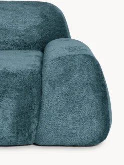 Chaise longue componibile 3 posti in teddy bouclé Wolke