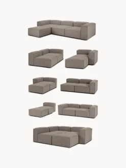 Chaise lounge componibile in bouclé Lennon