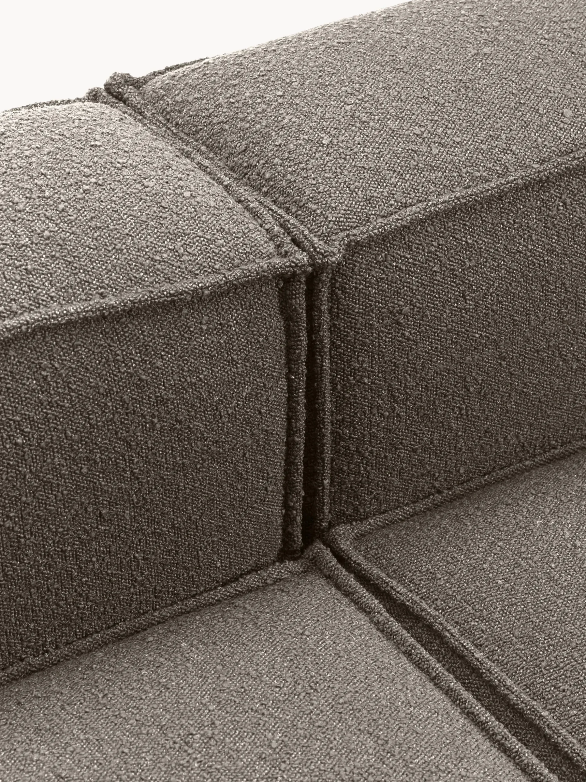 Chaise lounge componibile in bouclé Lennon