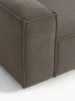 Chaise lounge componibile in bouclé Lennon