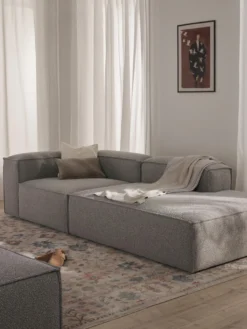 Chaise lounge componibile in bouclé Lennon