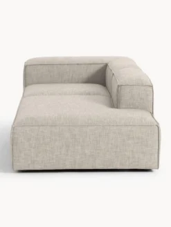 Chaise lounge componibile in misto lino Lennon