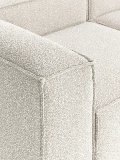 Chaise loungue componibile XL in bouclé Lennon