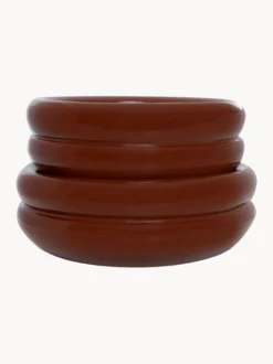 Ciotola per animali in ceramica dipinta a mano Double Row, varie misure