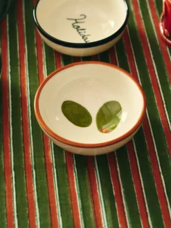 Ciotola per snack dipinta a mano Olive