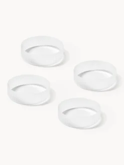 Ciotole da portata in vetro soffiato millerighe Ripple 4 pz
