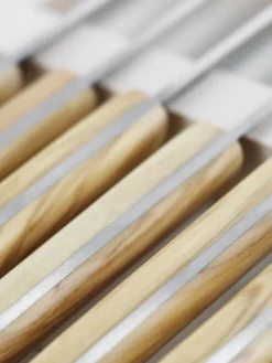 Coltelli fatti a mano con finitura satinata Le Thiers Elegance 6 pz