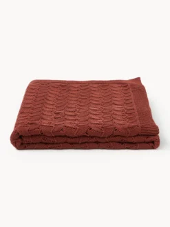 Coperta in cotone a maglia Vera
