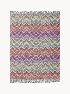 Coperta in lana con frange Perseo