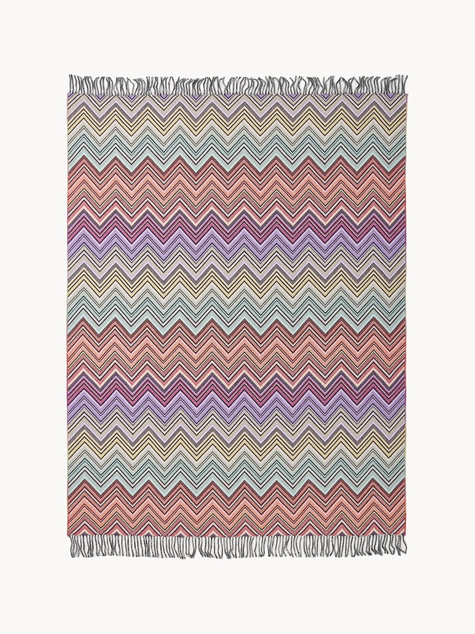 Coperta in lana con frange Perseo