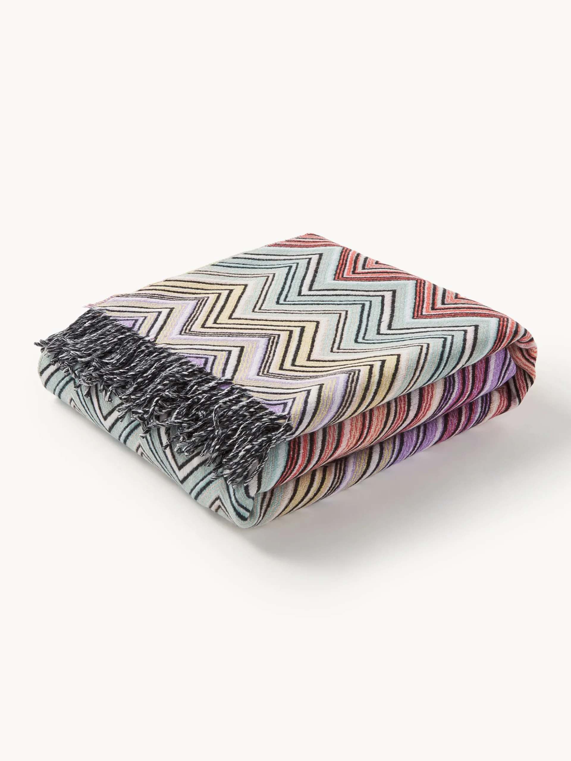 Coperta in lana con frange Perseo