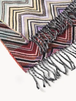 Coperta in lana con frange Perseo