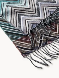Coperta in lana con frange Perseo