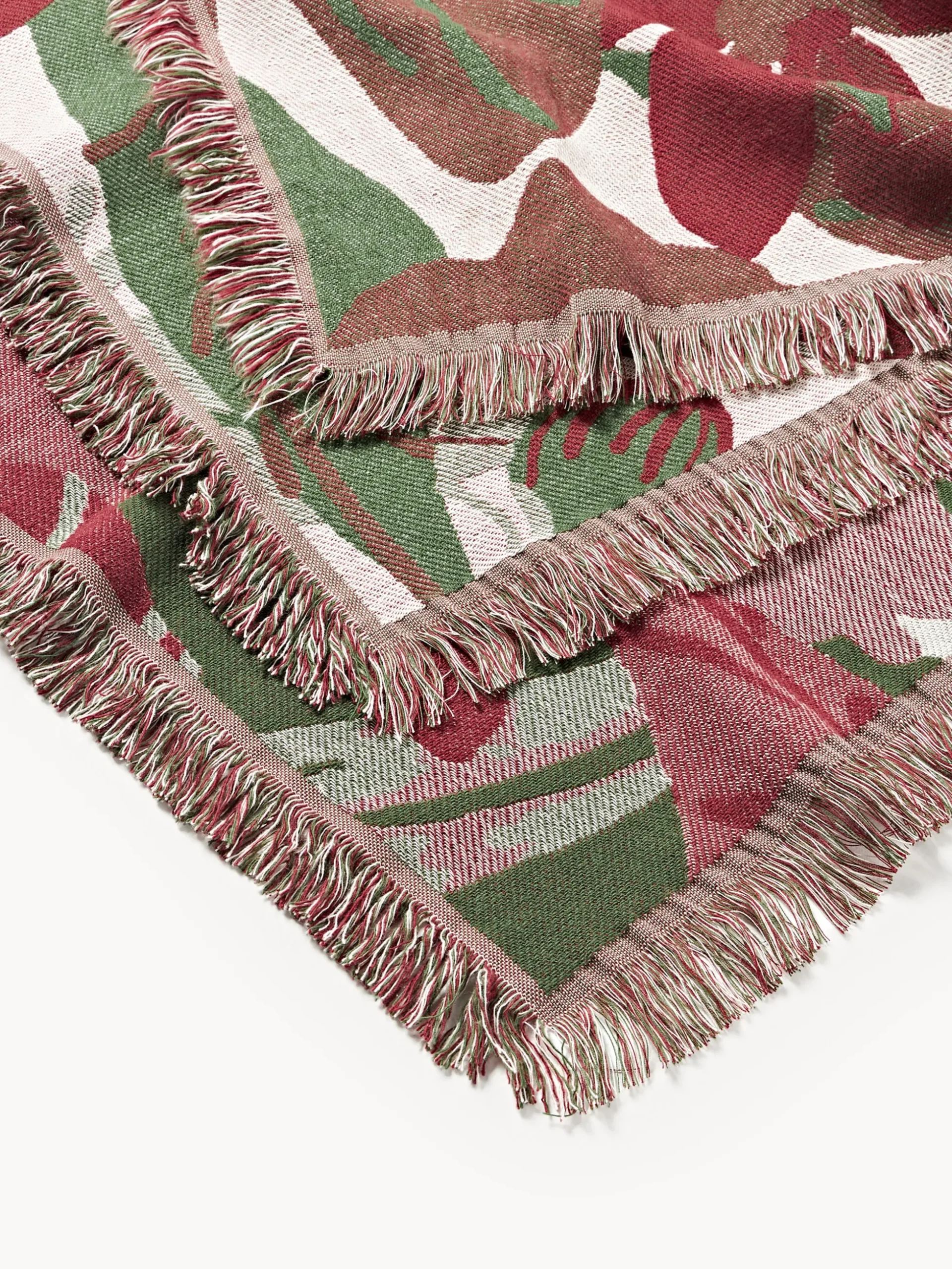 Coperta reversibile con frange Latisha