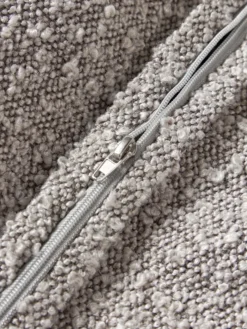 Cuscino decorativo grande in bouclé Lennon, 60 x 60 cm