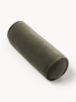 Cuscino per divano in velluto Vetsak, Ø 16 x L 40 cm