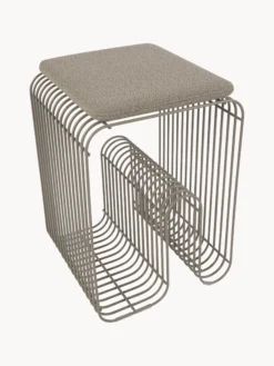 Cuscino seduta per sgabello in bouclé Curva