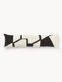 Cuscino XL tessuto a mano con motivo geometrico Asta