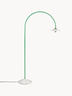Lampada ad arco fatta a mano con base in marmo Moou