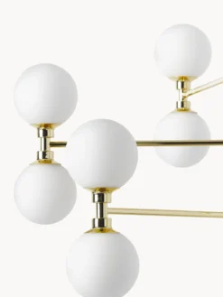 Lampada a sospensione grande con sfere in vetro opale Grover