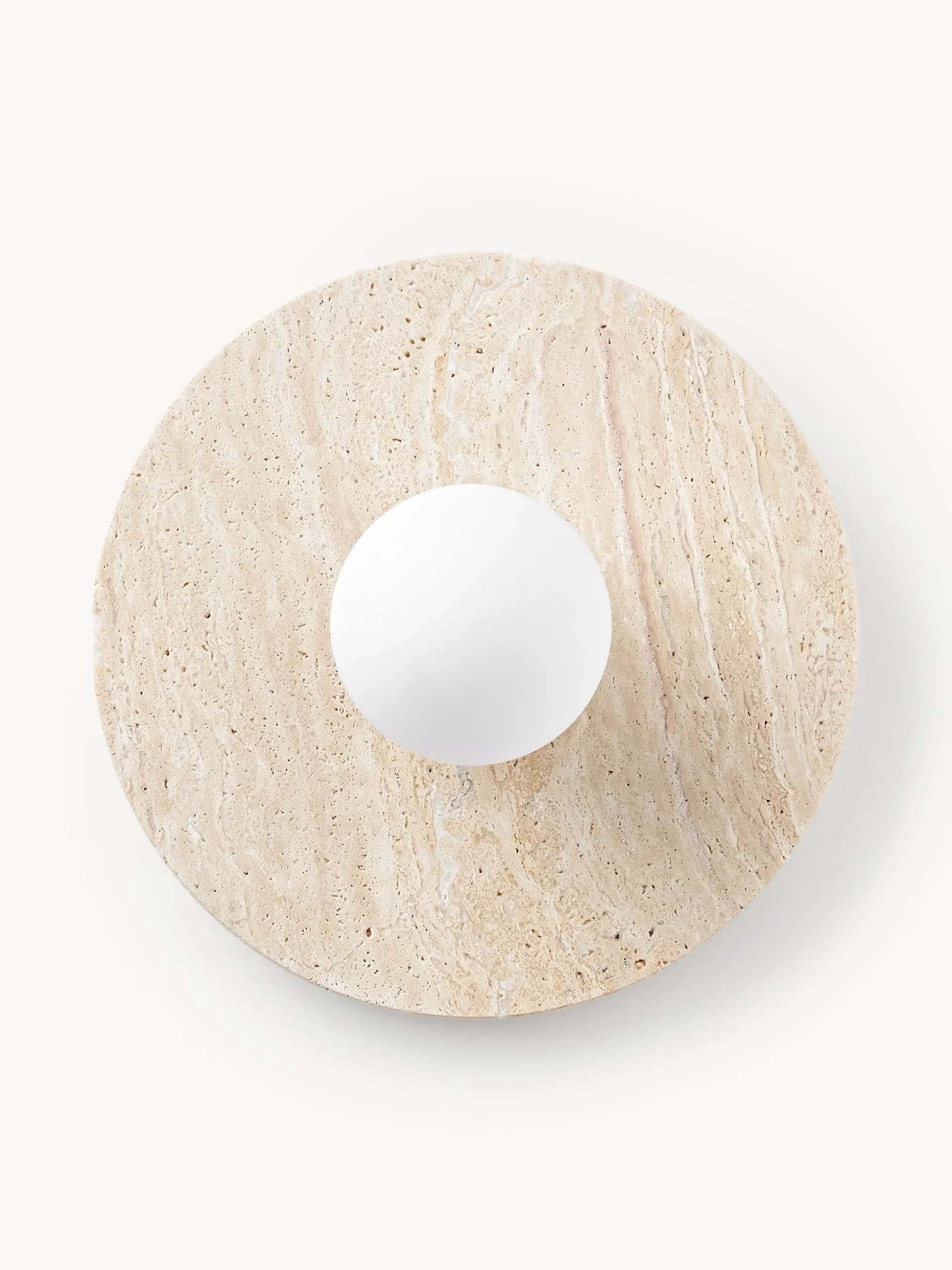 Lampada da parete e soffitto in travertino Cehlani