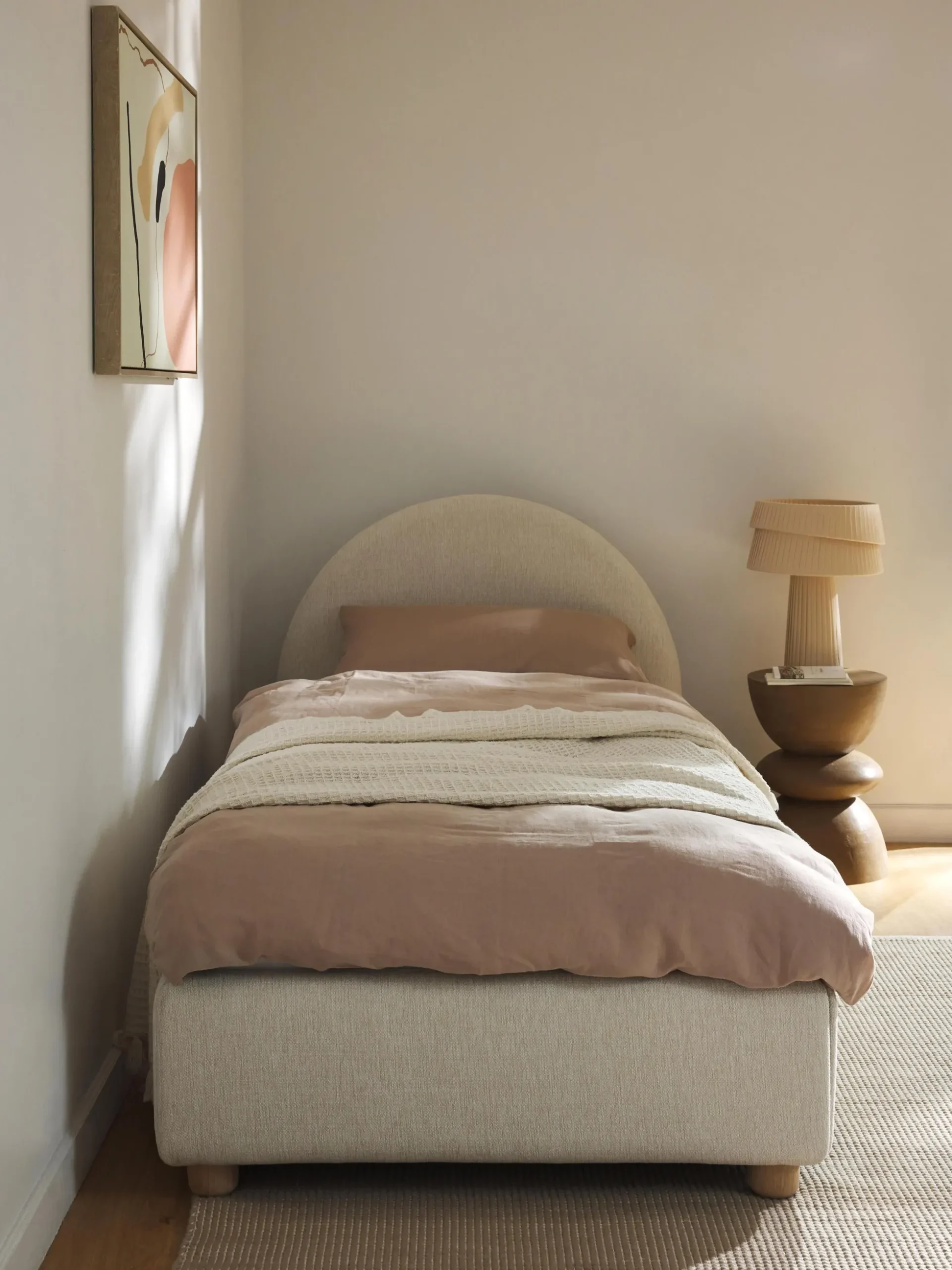 Letto singolo con contenitore Ebba