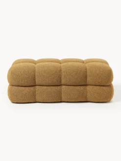 Panca imbottita in bouclé Ellie