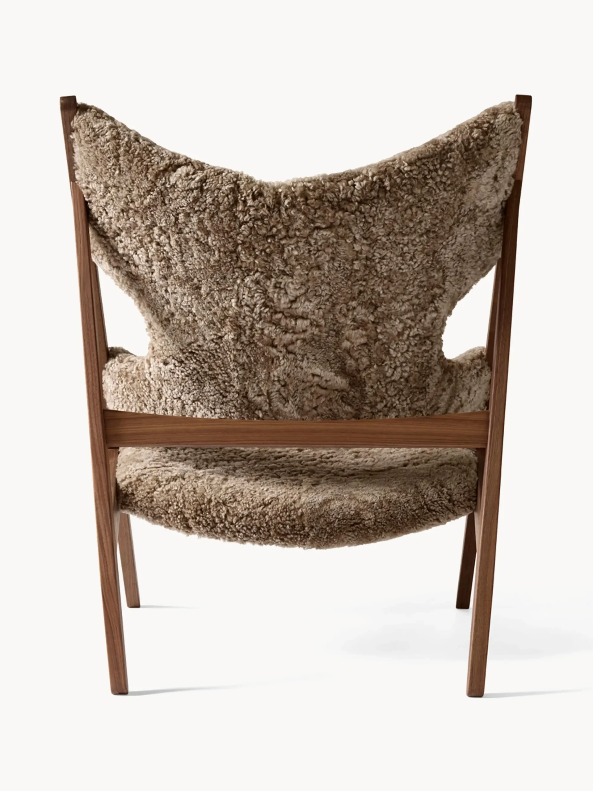 Poltrona lounge in pelle di pecora Knitting