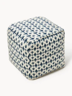 Pouf da esterno con motivo intrecciato Yamir