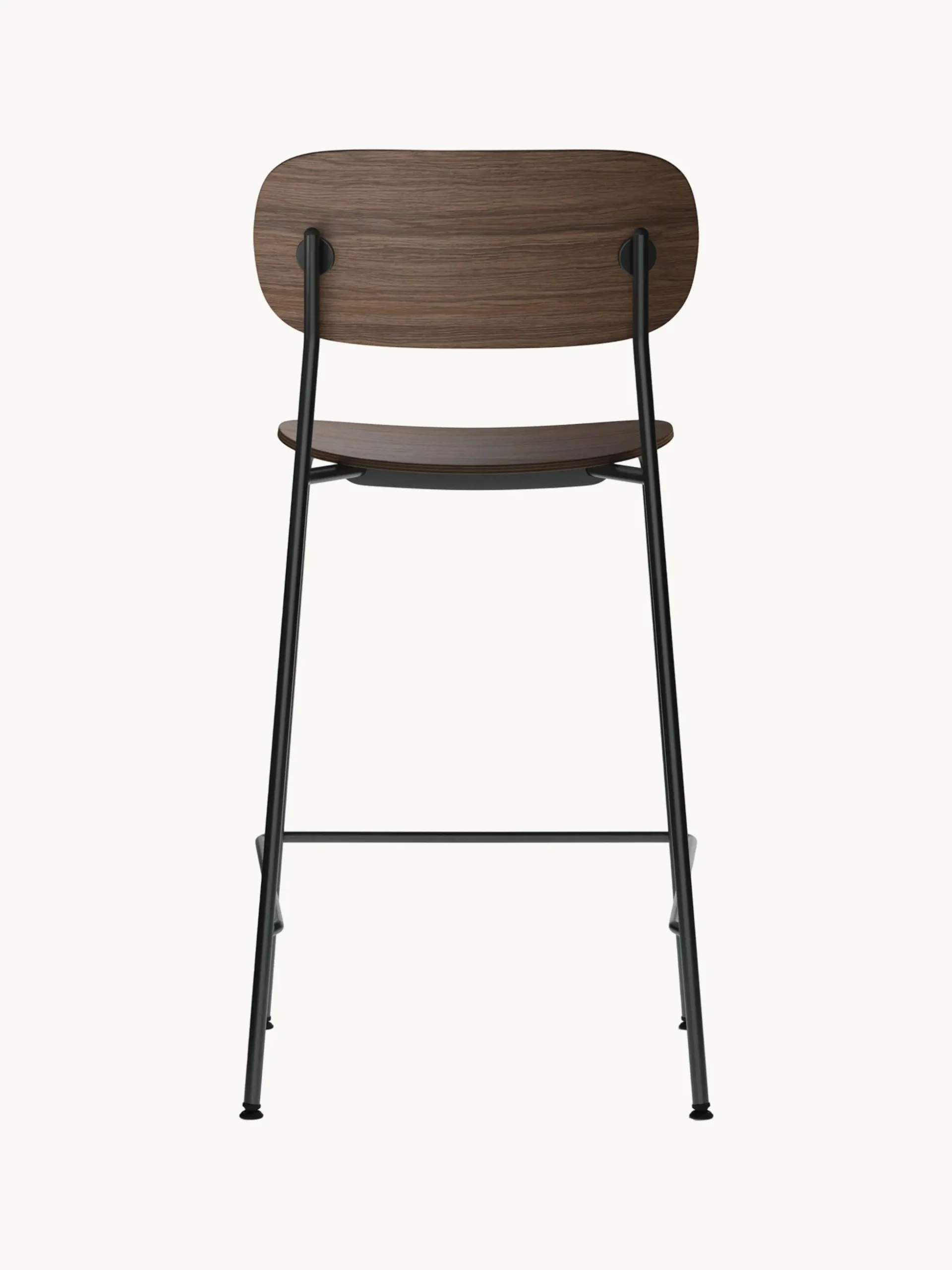 Sedia alta in metallo e legno Co