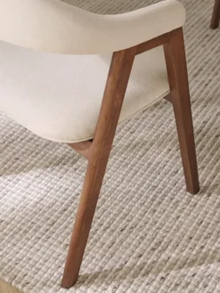 Sedia con braccioli con imbottitura Nik