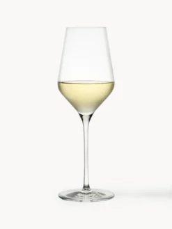 Set di 6 bicchieri da vino bianco in cristallo Quadrophil