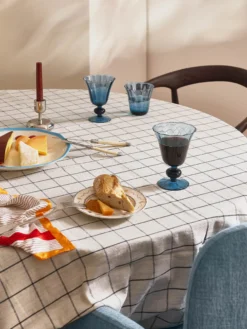 Set di 4 bicchieri in vetro soffiato Tulya