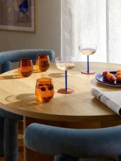 Set di 4 bicchieri in vetro soffiato Karisa