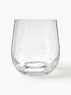Set di 4 bicchieri in vetro soffiato Bubble